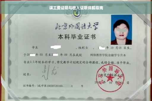 误工费证明与收入证明详解指南