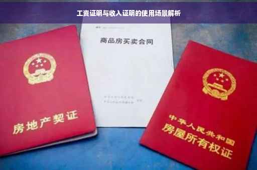 工资证明与收入证明的使用场景解析
