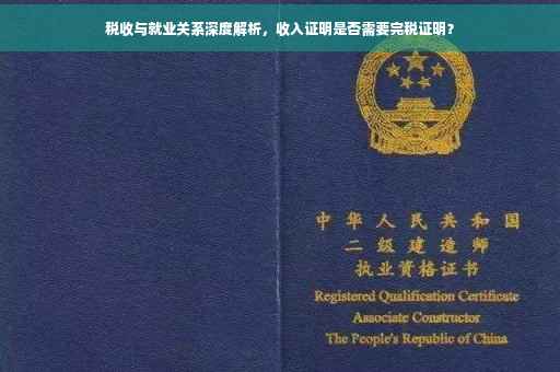 税收与就业关系深度解析，收入证明是否需要完税证明？