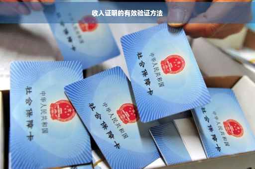 收入证明的有效验证方法