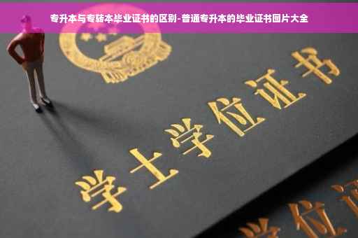 专升本与专转本毕业证书的区别-普通专升本的毕业证书图片大全