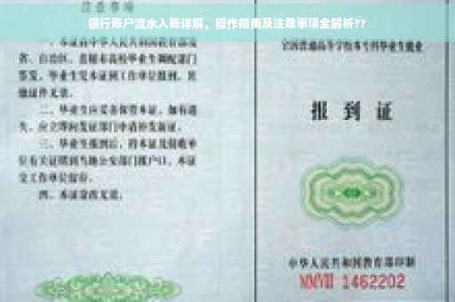 银行账户流水入账详解，操作指南及注意事项全解析??