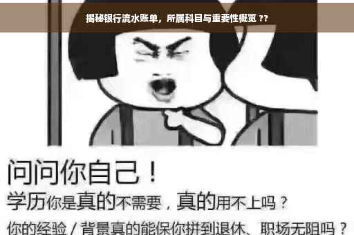 揭秘银行流水账单，所属科目与重要性概览 ??