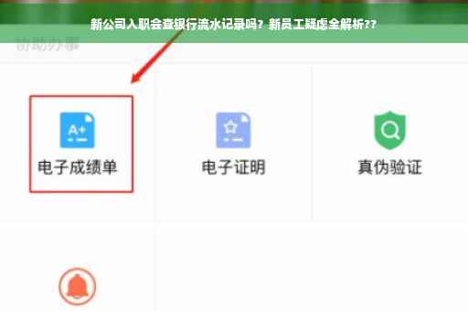 新公司入职会查银行流水记录吗？新员工疑虑全解析??
