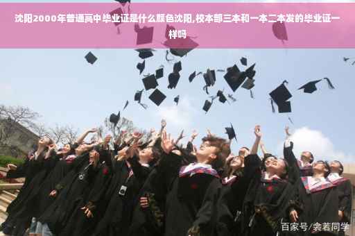 沈阳2000年普通高中毕业证是什么颜色沈阳,校本部三本和一本二本发的毕业证一样吗