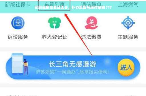 高职单招毕业证丢失，补办流程与应对策略 ???