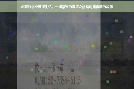 小颜的毕业证遗失记，一场紧张的寻证之旅与时间赛跑的故事