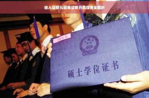 收入证明与困难证明开具指南全解析