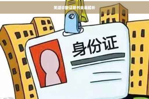 芜湖诊断证明书全面解析
