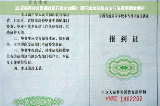忘记密码时能否通过银行流水找回？银行流水获取方法与注意事项全解析