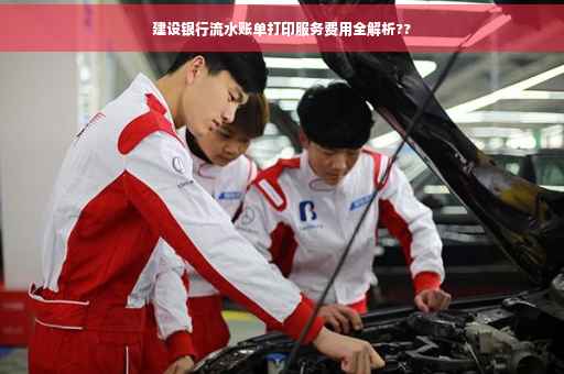 建设银行流水账单打印服务费用全解析??