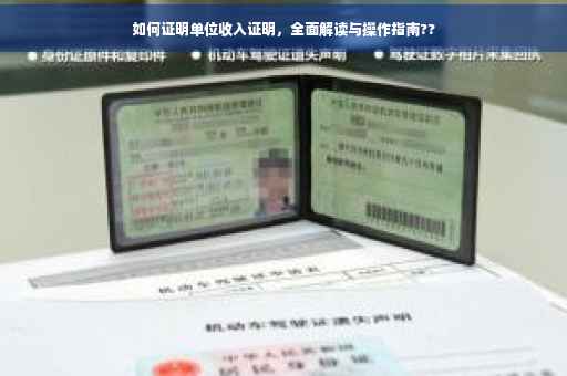 如何证明单位收入证明，全面解读与操作指南??