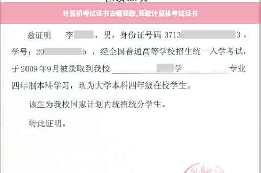 计算机考试证书去哪领取,领取计算机考试证书