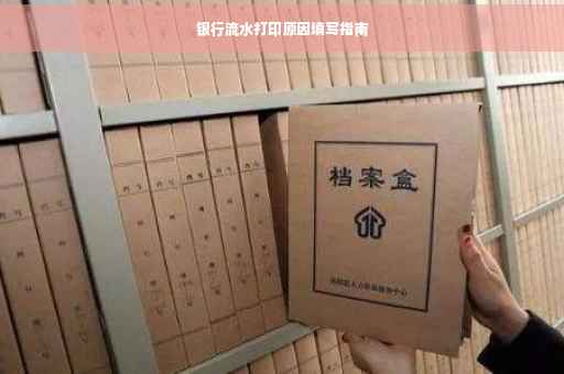 银行流水打印原因填写指南