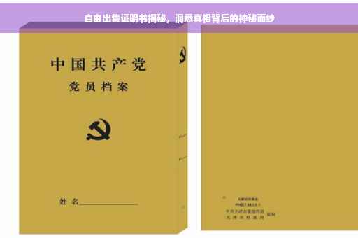 自由出售证明书揭秘，洞悉真相背后的神秘面纱