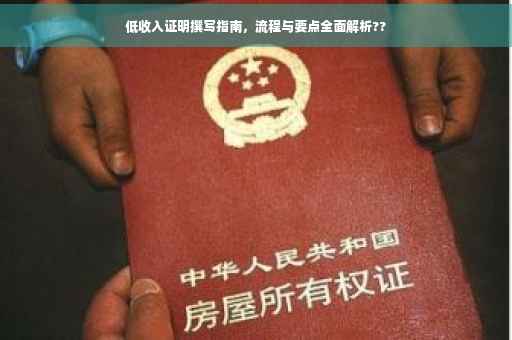 低收入证明撰写指南，流程与要点全面解析??