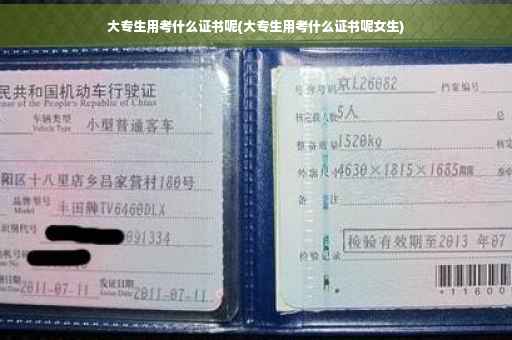 大专生用考什么证书呢(大专生用考什么证书呢女生)