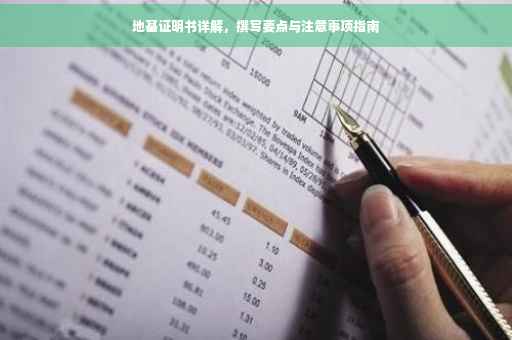 地基证明书详解，撰写要点与注意事项指南