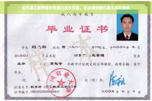 应对误工费赔偿中的银行流水问题，无法提供银行流水应对策略