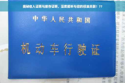 揭秘收入证明与缴存证明，深度解析与你的权益关联！??