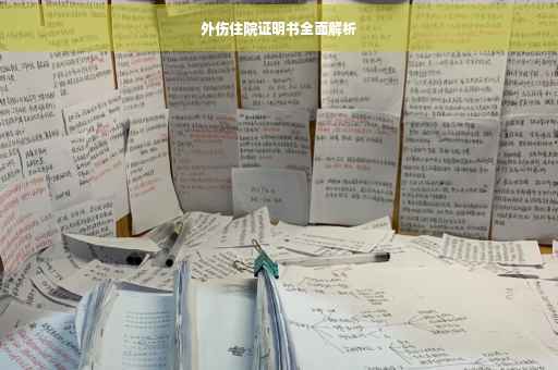 外伤住院证明书全面解析