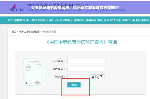 失业险证明书深度解析，揭示真实状况与应对策略??