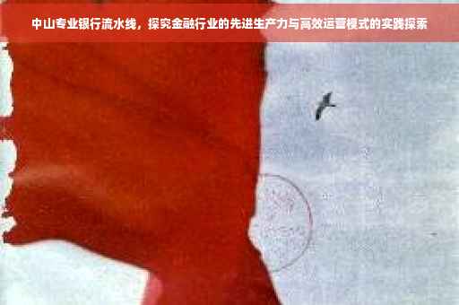 中山专业银行流水线，探究金融行业的先进生产力与高效运营模式的实践探索