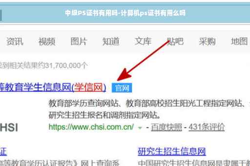中级PS证书有用吗-计算机ps证书有用么吗