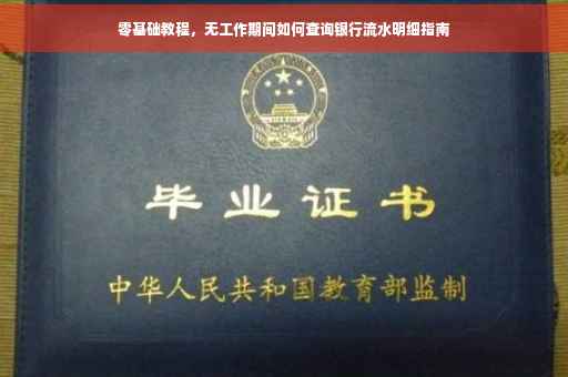 零基础教程，无工作期间如何查询银行流水明细指南
