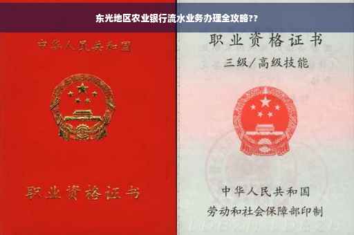 东光地区农业银行流水业务办理全攻略??