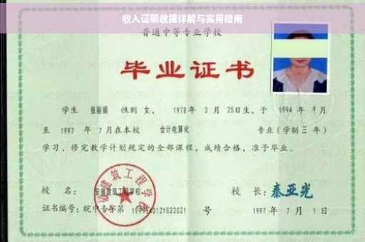 收入证明收据详解与实用指南