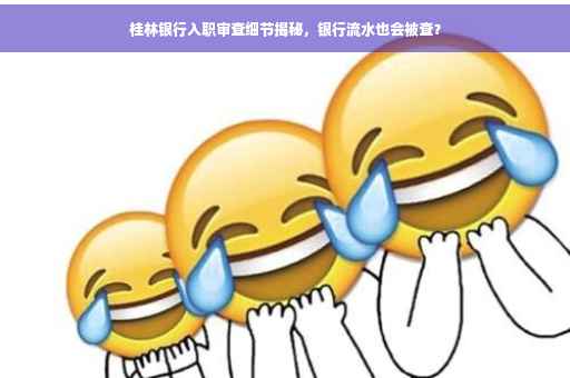 桂林银行入职审查细节揭秘，银行流水也会被查？