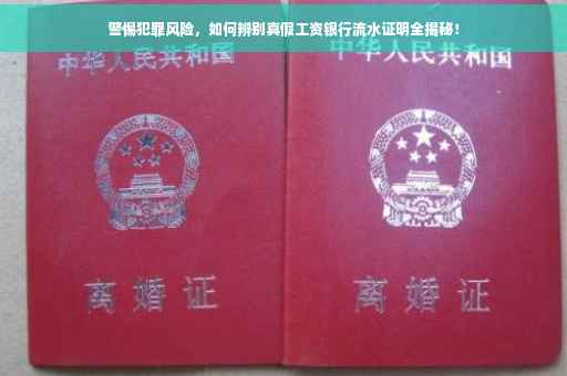 警惕犯罪风险，如何辨别真假工资银行流水证明全揭秘！