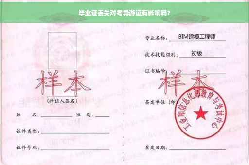 毕业证丢失对考导游证有影响吗？