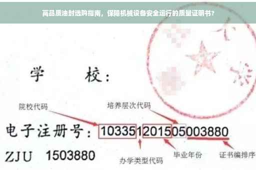 高品质油封选购指南，保障机械设备安全运行的质量证明书?
