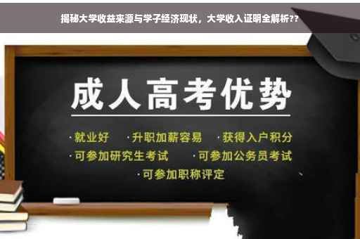 揭秘大学收益来源与学子经济现状，大学收入证明全解析??