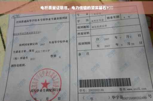 电杆质量证明书，电力传输的坚实基石?⚡️