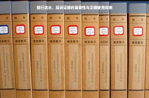 银行流水，起诉证据的重要性与正确使用指南