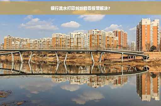 银行流水打印纠纷能否报警解决？