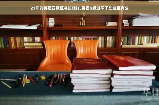 21年的英语四级证书长啥样,英语b级过不了毕业证有么