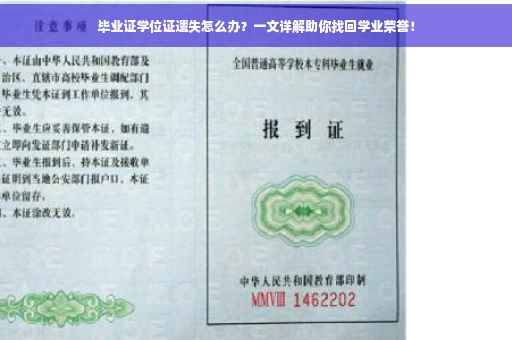 毕业证学位证遗失怎么办？一文详解助你找回学业荣誉！