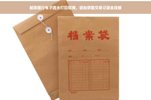 邮政银行电子流水打印指南，轻松获取交易记录全攻略