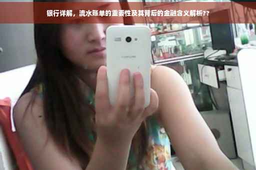 银行详解，流水账单的重要性及其背后的金融含义解析??