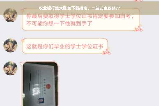 农业银行流水账单下载指南，一站式全攻略??
