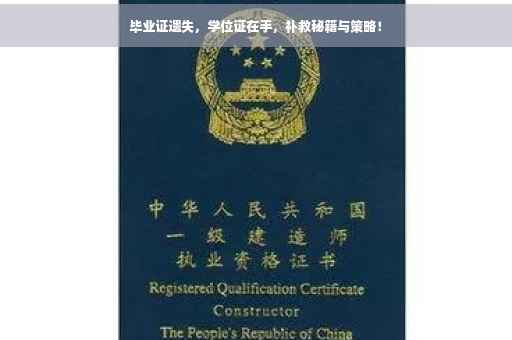 毕业证遗失，学位证在手，补救秘籍与策略！