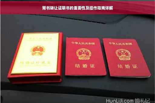 背书转让证明书的重要性及操作指南详解