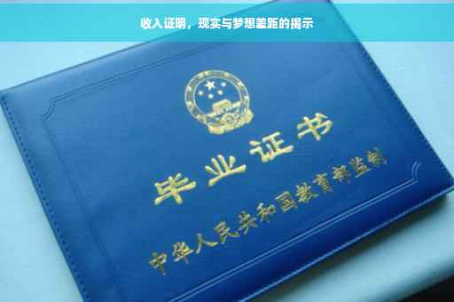 收入证明，现实与梦想差距的揭示