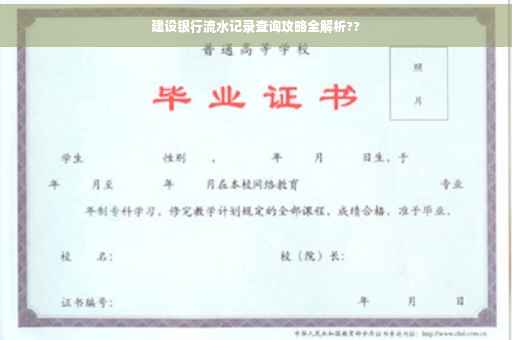 建设银行流水记录查询攻略全解析??