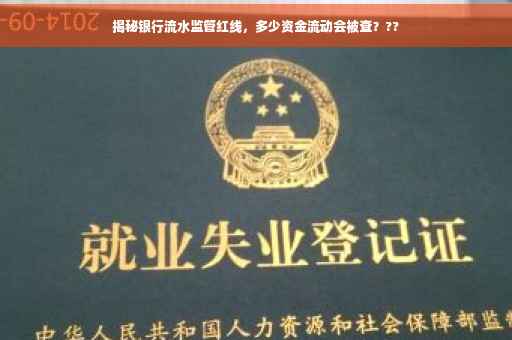 揭秘银行流水监管红线，多少资金流动会被查？??