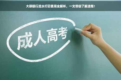 大额银行流水打印费用全解析，一文带你了解清楚！